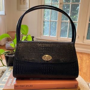 Vintage Croc Embossed Handbag Purse y2k 90's